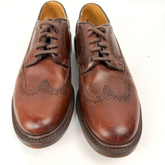 Frye James Wingtip Oxford Dress Shoes 3474597 - Chocolate Brown Leather - 7.5 B main image 7